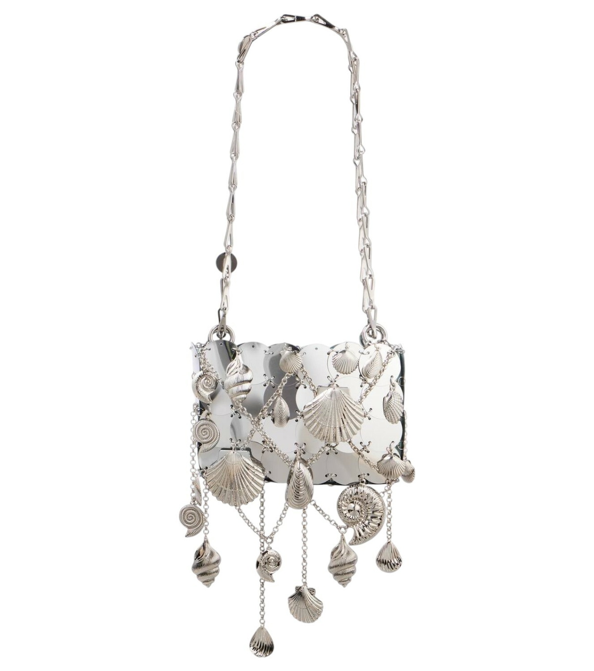 参考価格19.8万円 PACO RABANNE SILVER PIXEL BAG Pixel chainmail shoulder bag in silver - Rabanne | Mytheresa