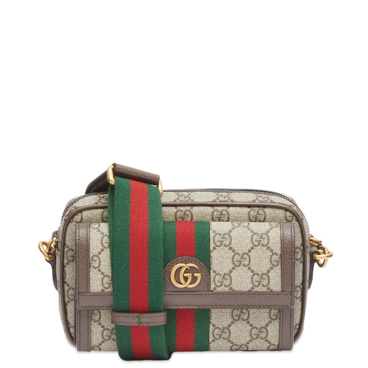 Photo: Gucci Men's GG Jacquard Mini Bag in Beige