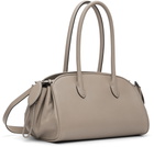 Marni Taupe Leather Tulipea Small Top-Handle Bag