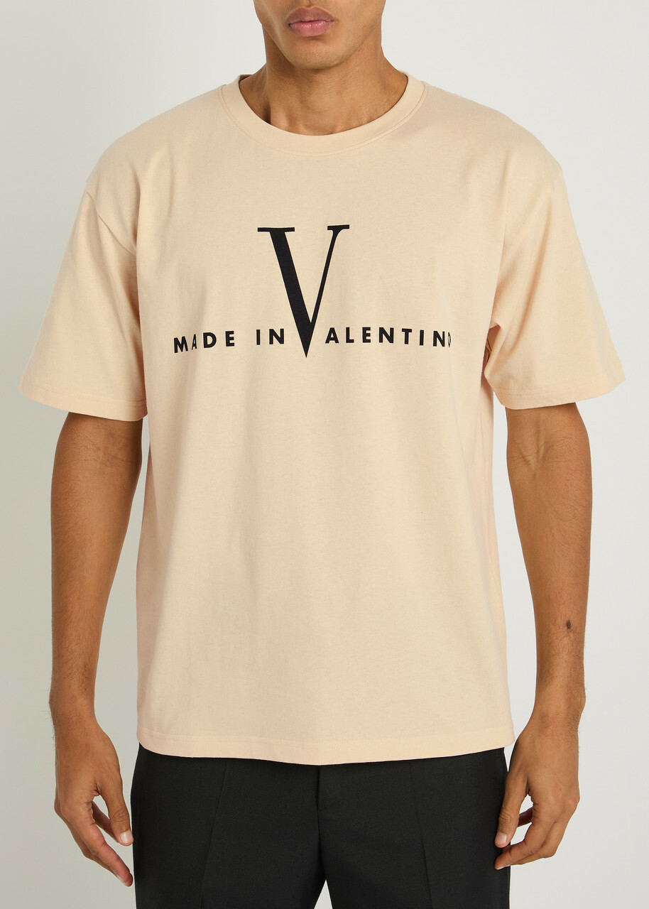 Valentino Garavani Logo-print Cotton T-shirt Off White