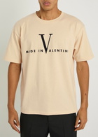 Valentino Garavani Logo-print Cotton T-shirt Off White