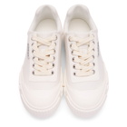 both White Broken-C Low Sneakers