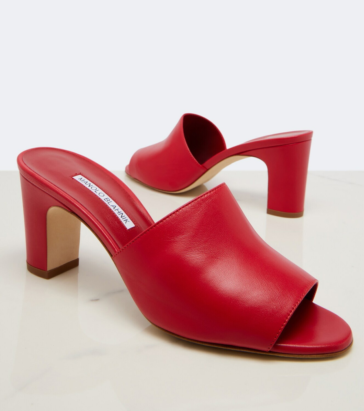 Manolo Blahnik Rapalla leather mules