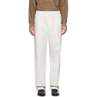 Lemaire Off-White Poplin Drawstring Trousers
