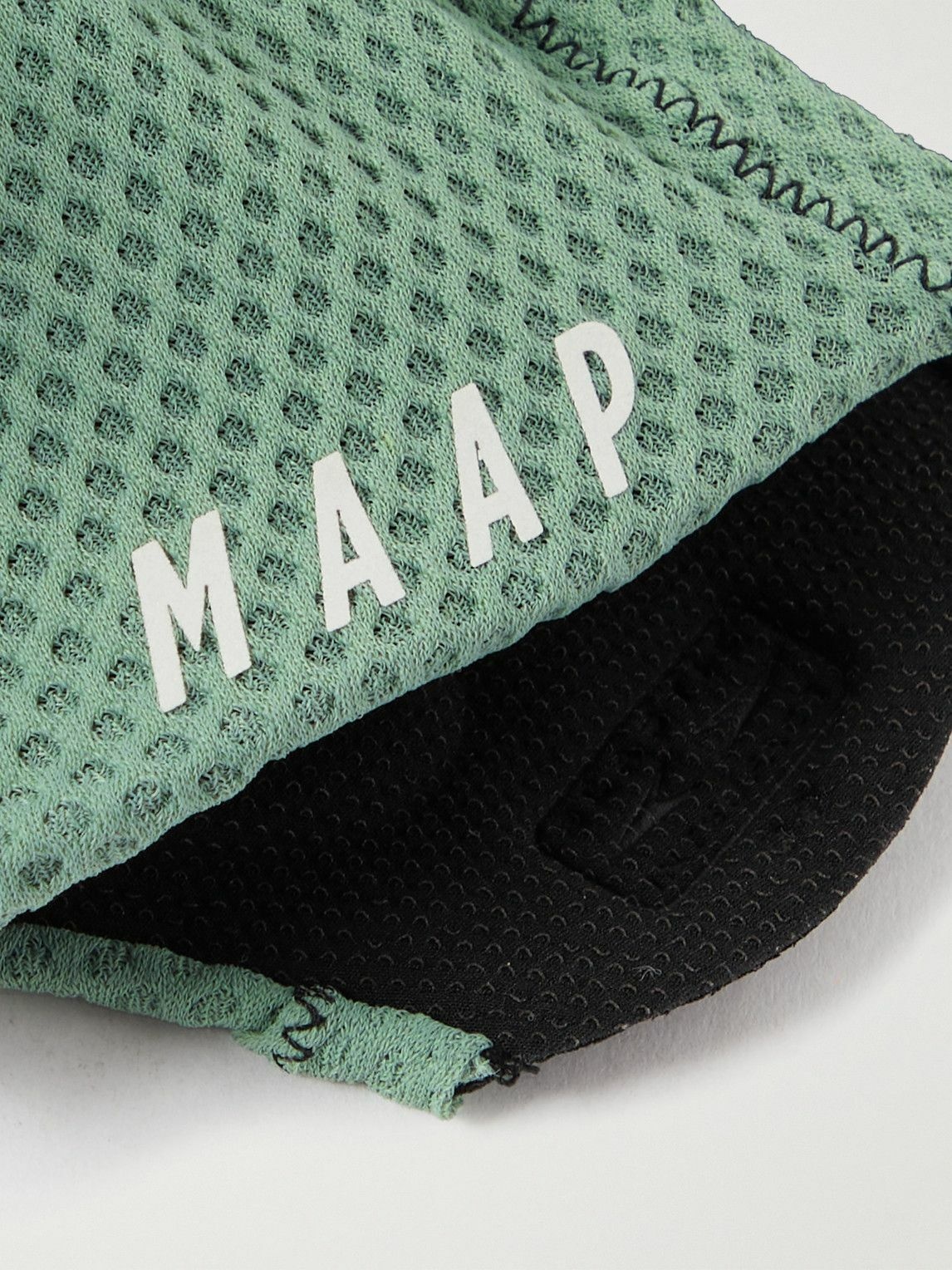 MAAP - Pro Race Logo-Print Padded Mesh Cycling Gloves - Green MAAP