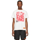 Heron Preston White and Red Box Skull T-Shirt