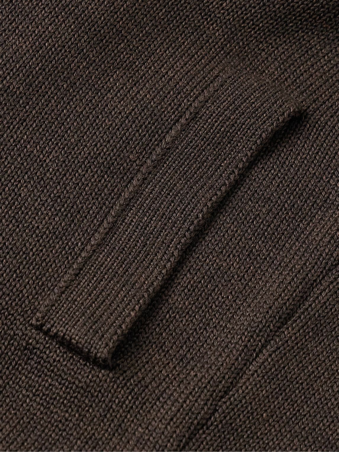 Incotex - Zanone Virgin Wool Cardigan - Brown