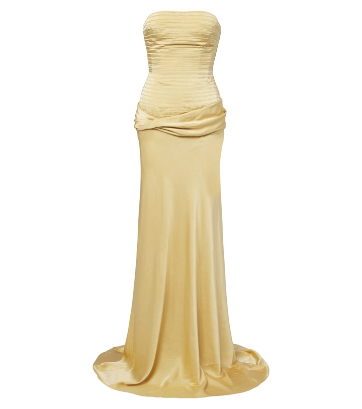 Photo: Marmar Halim Satin corset gown