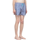 Paul Smith SSENSE Exclusive Blue Block Stamp Swim Shorts