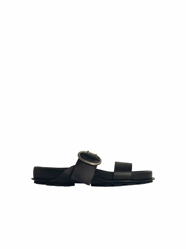 Photo: Jil Sander Black Leather Slippers