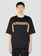 Lanvin - Woven Logo T-Shirt in Black