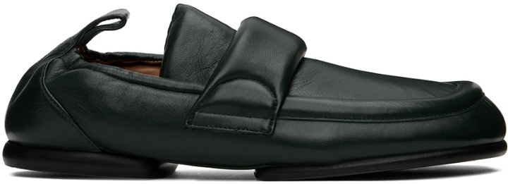 Photo: Dries Van Noten Green Padded Loafers