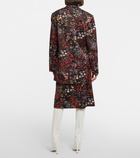 Dries Van Noten - Floral cotton-blend midi skirt