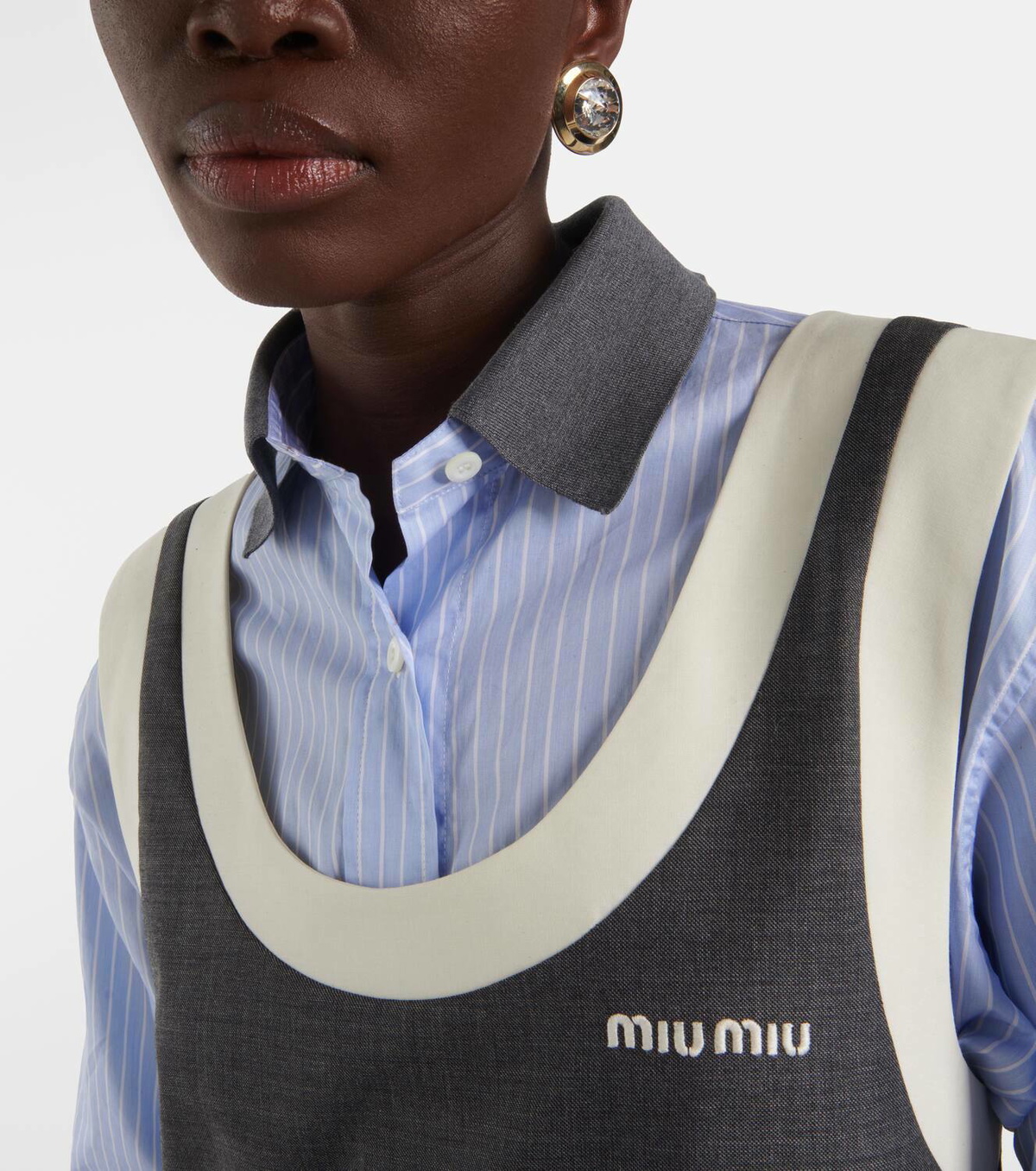 Miu Miu Crystal-embellished earrings