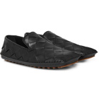 Bottega Veneta - Intrecciato Leather Driving Shoes - Black