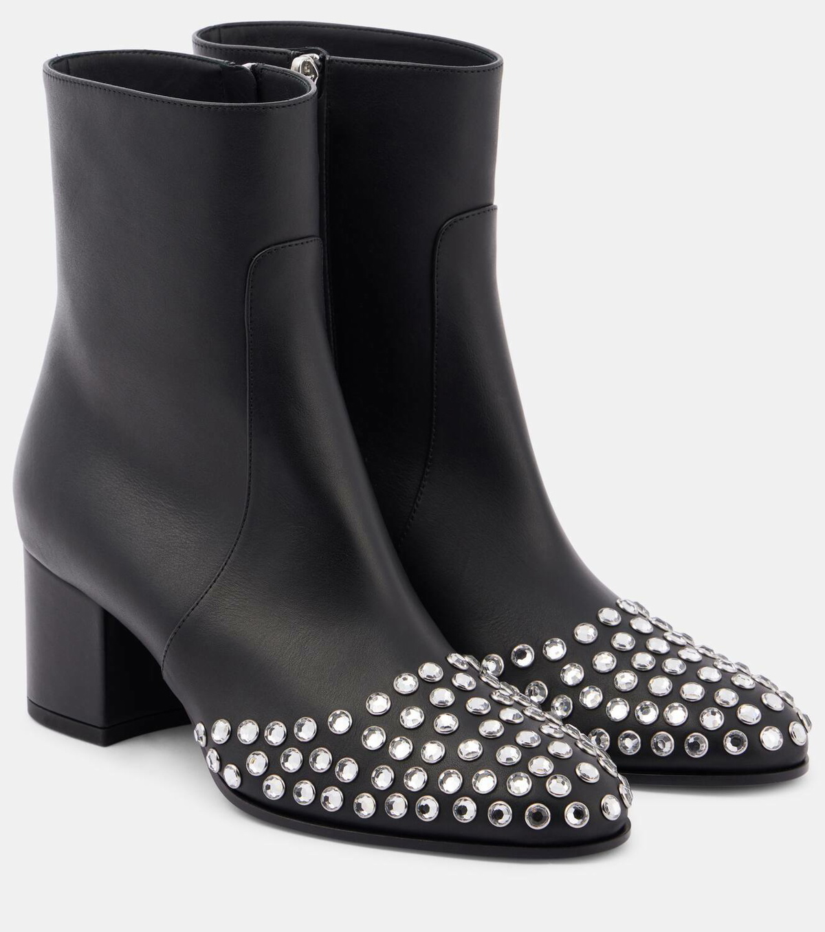 Alaïa 60 embellished leather ankle boots ALAÏA