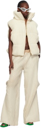 Stanley Raffington SSENSE Exclusive Off-White & Beige Vest