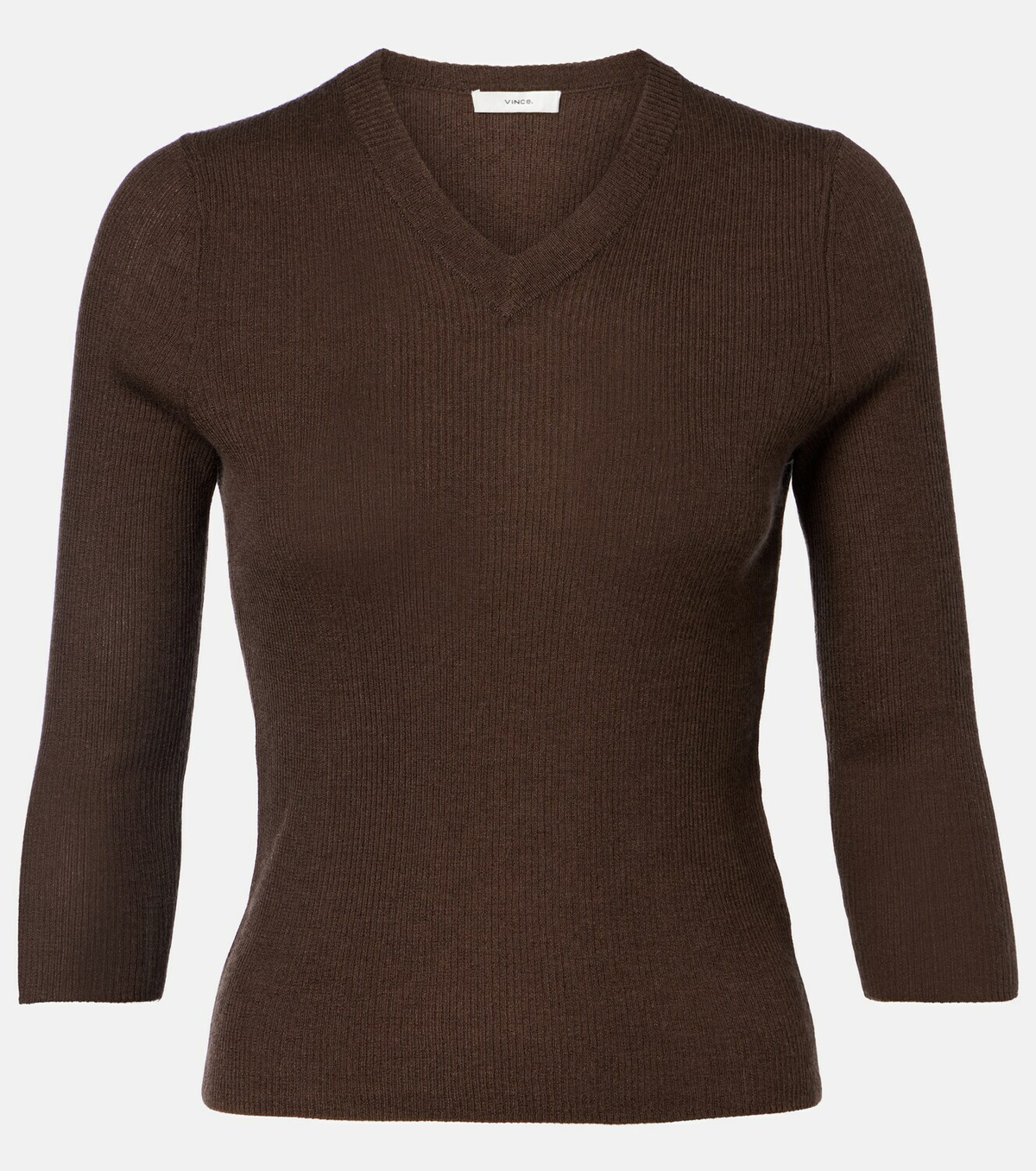 Vince Ribbed-knit cashmere and silk sweater