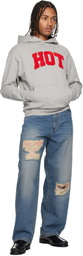 Carne Bollente Gray Carne University Hoodie