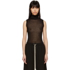 Rick Owens Lilies Black Turtleneck Tank Top