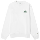 Sporty & Rich x Lacoste Play Tennis Crew Sweat in Farine/Green