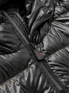 Moncler Grenoble - Quilted Shell-Panelled Jersey Hooded Down Jacket - Black