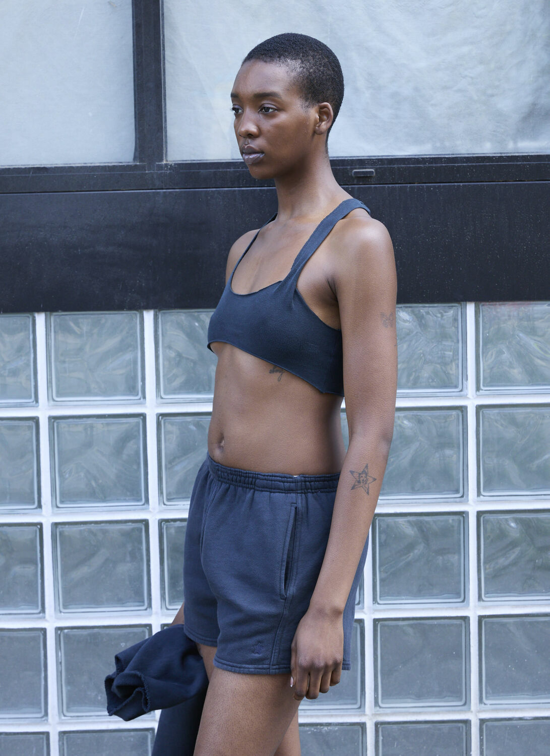 GREG ROSS Raw Cut Bra Top