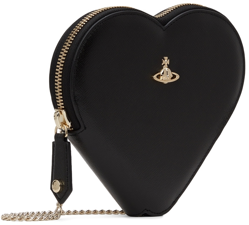 Vivienne Westwood Black Saffiano Crossbody Bag