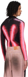 Y/Project Black & Pink Gradient Sweater
