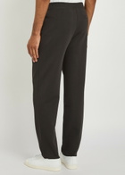 Emporio Armani Tapered Fine-knit Sweatpants Dark Grey