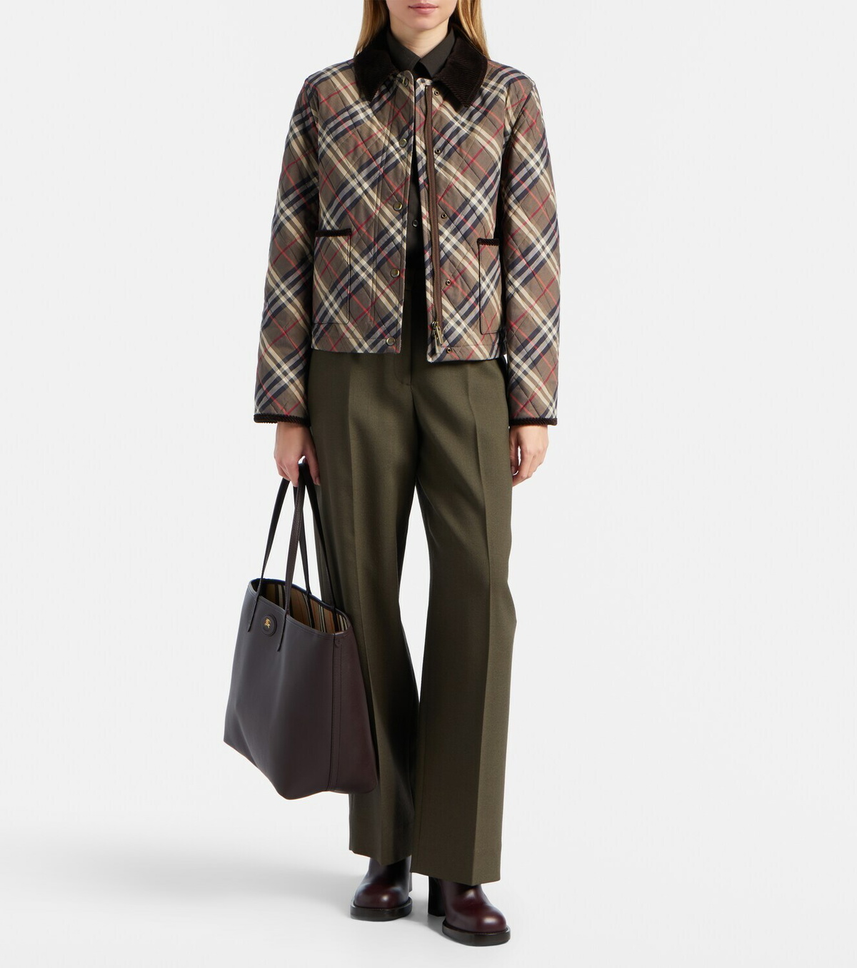 Burberry Reversible Burberry Check Medium leather tote bag