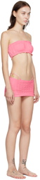 RoomSERVICE888 SSENSE Exclusive Pink Three-Piece Bikini
