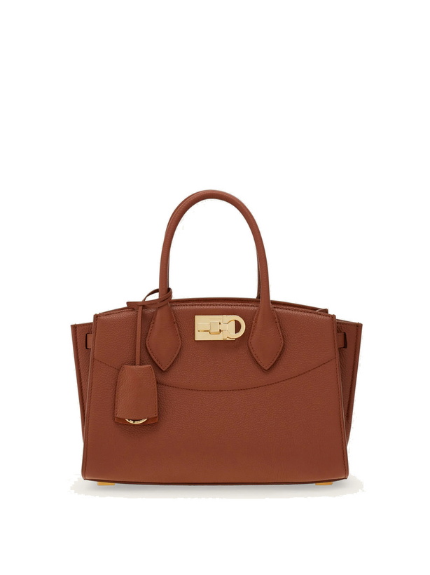 Photo: Ferragamo Womens New Ferragamo Studio Soft bag (M) in Brown