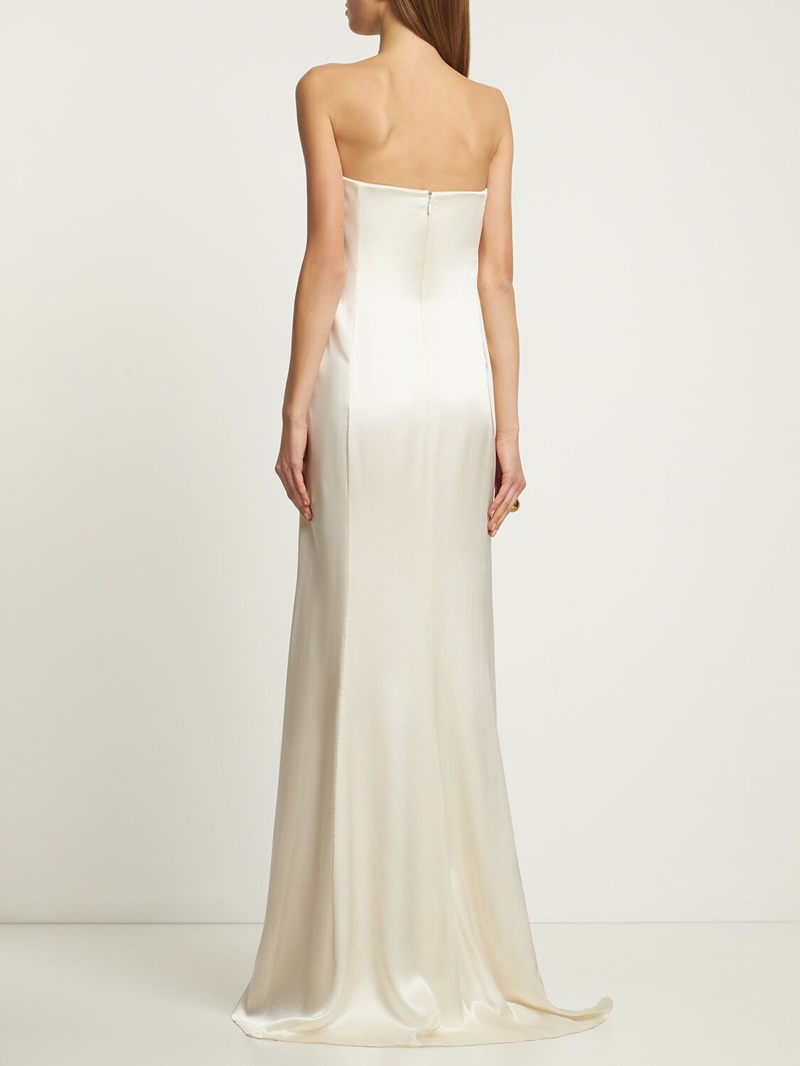 saint laurent white silk dress Saint Laurent, Silk Slip Gown Wedding Dress Save 29%