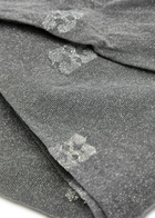 Ganni Metallic Butterfly Logo-jacquard Tights Silver