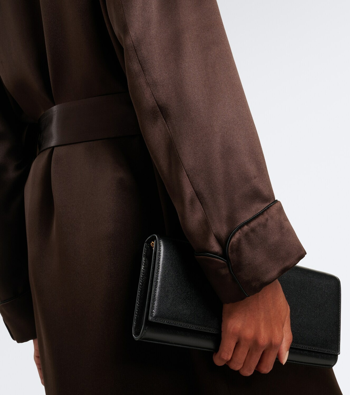 Tom Ford Silk satin wrap coat