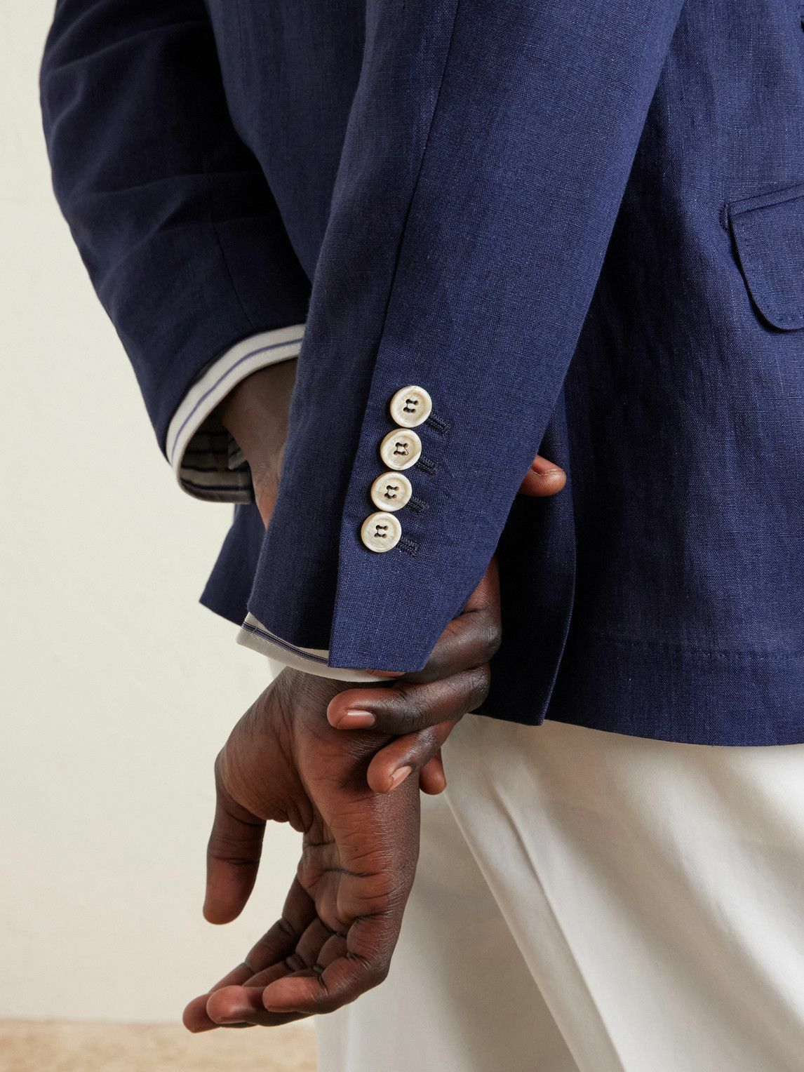 Brunello Cucinelli - Linen Suit Jacket - Blue Brunello Cucinelli