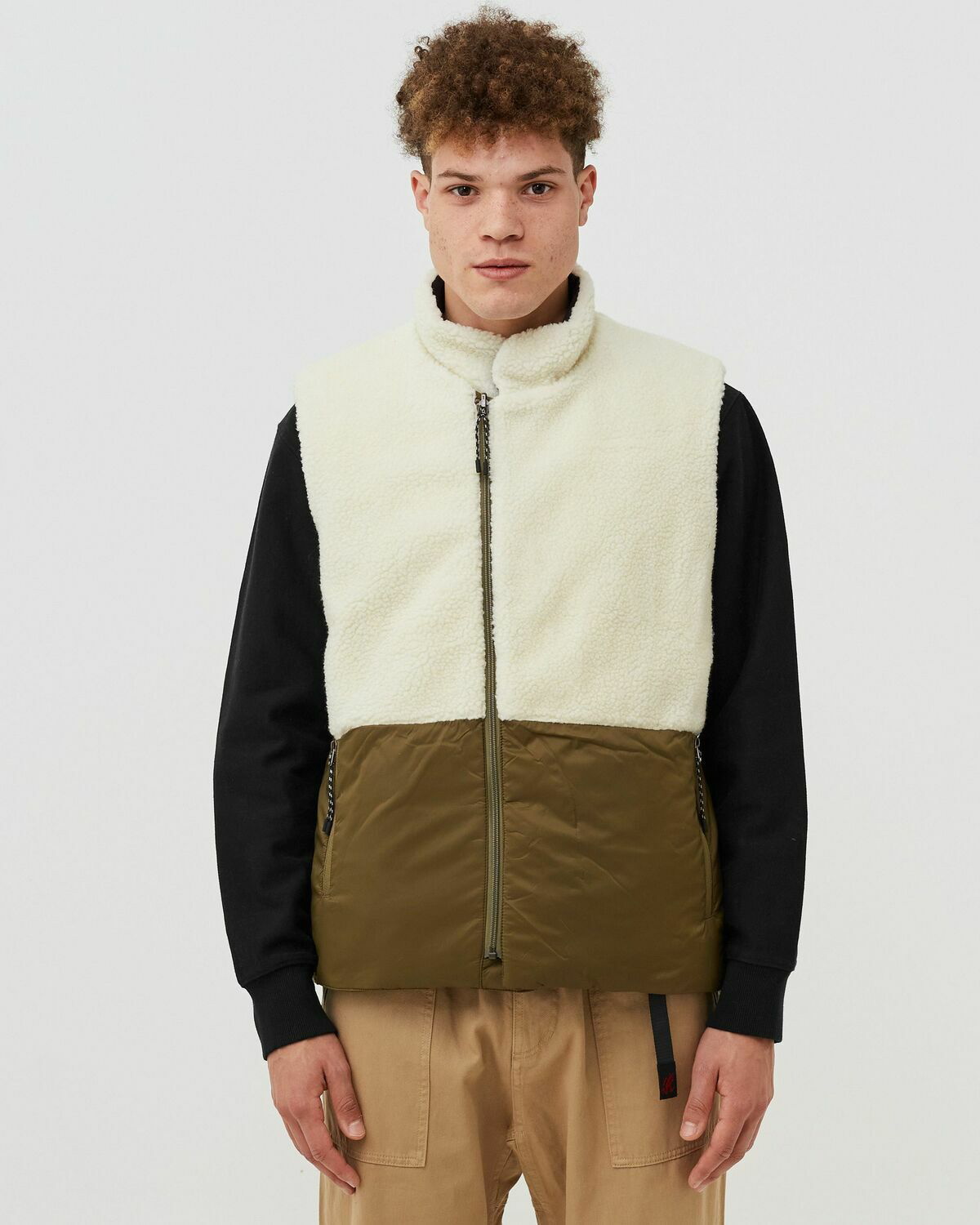 Taion Reversible Mountain Vest Green Mens Vests Taion Extra