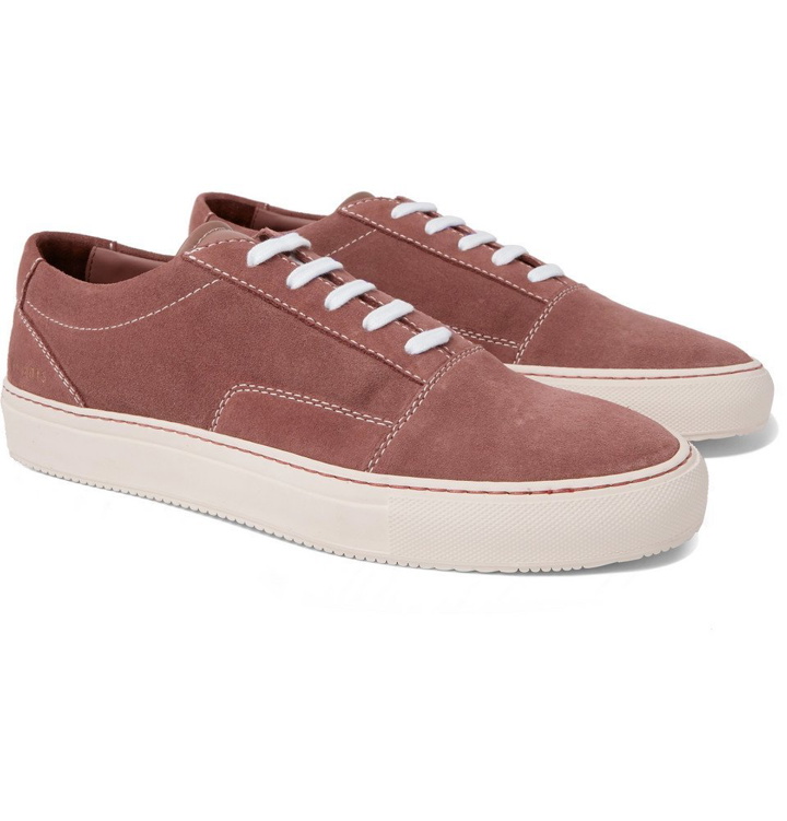 Photo: Common Projects - Cap-Toe Suede Sneakers - Men - Pink