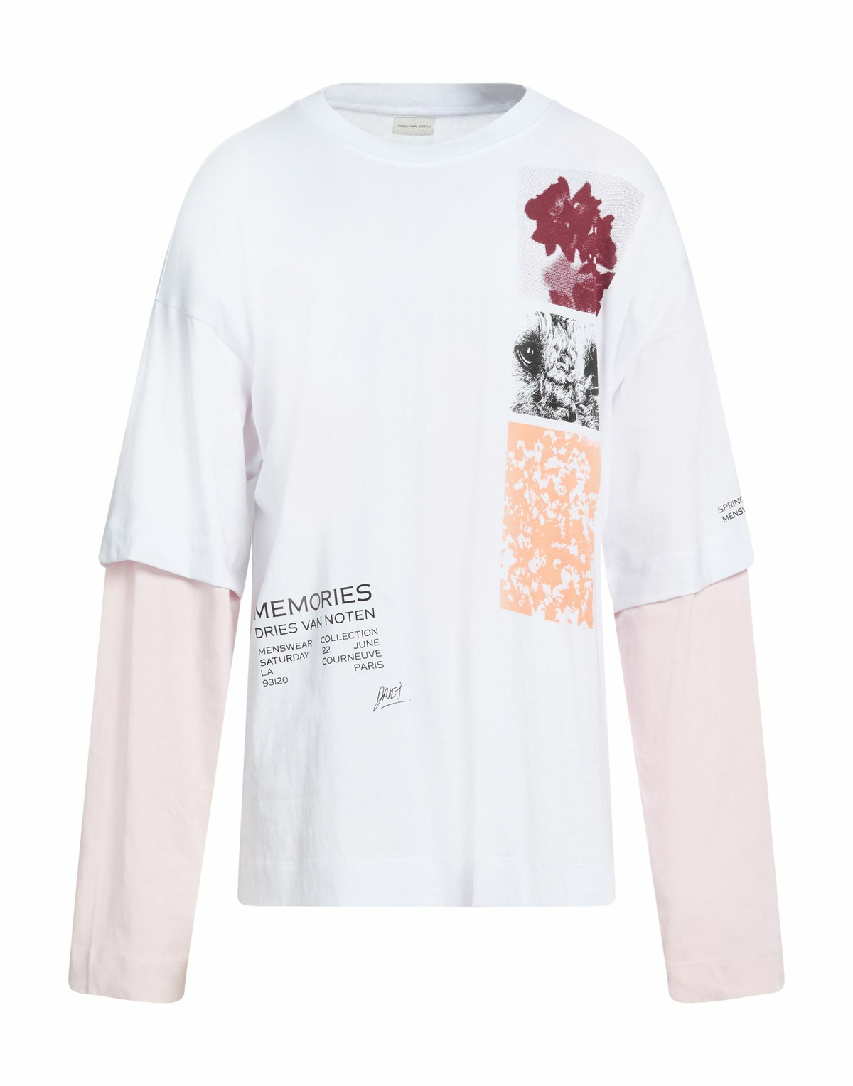 Dries Van Noten Mens T-shirt in White