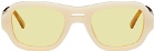BONNIE CLYDE Beige & Yellow Maniac Sunglasses