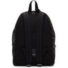 Saint Laurent Black and White Palm Print City Backpack