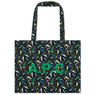 A.P.C. Diane Boat Print Shopping Bag in Black