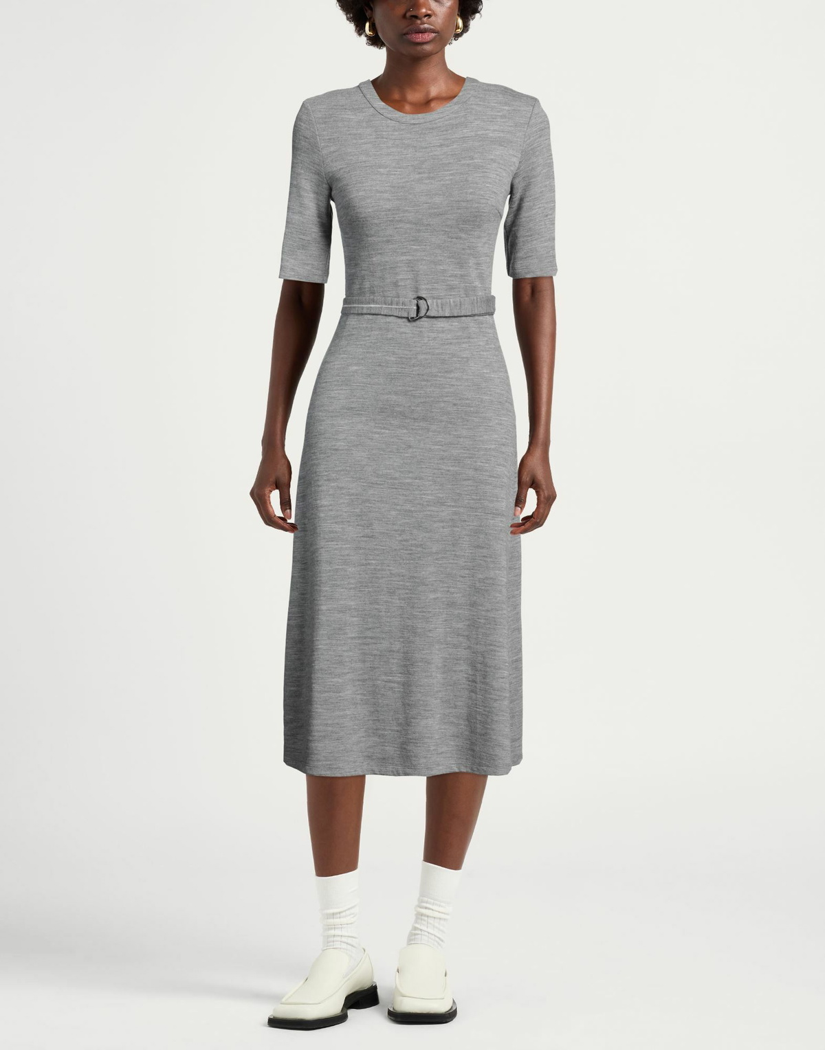 Peserico Womens Midi dress in Grey