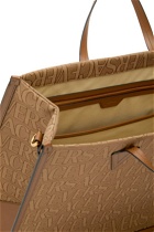 VERSACE - Large Fabric & Leather Tote Bag