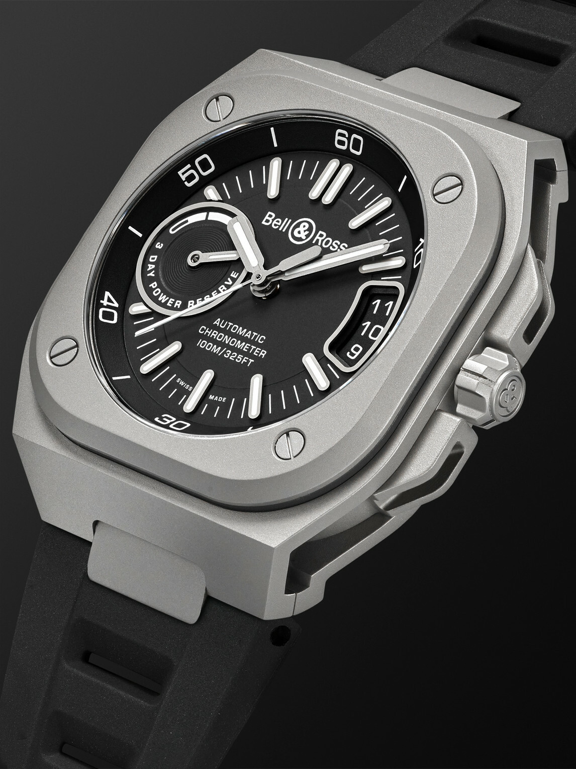 Bell & Ross - BR-X5 Automatic Chronometer Titanium Watch, Ref. BRX5R-BL-TI/SRB