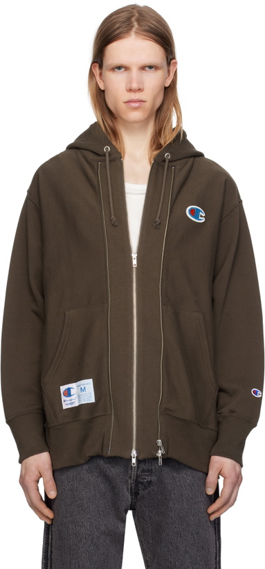 Photo: UNDERCOVER Brown Champion Edition UC1E4811 Hoodie