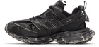 Balenciaga Black Faded Track Sneakers