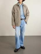 KAPITAL - Pinstriped Cotton-Blend Twill Jacket - Gray