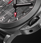 Panerai - Luminor Luna Rossa Challenger Automatic GMT and Flyback Chronograph 44mm Titanium and Leather Watch - Black